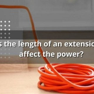 Does the length of an extension cord affect the power?