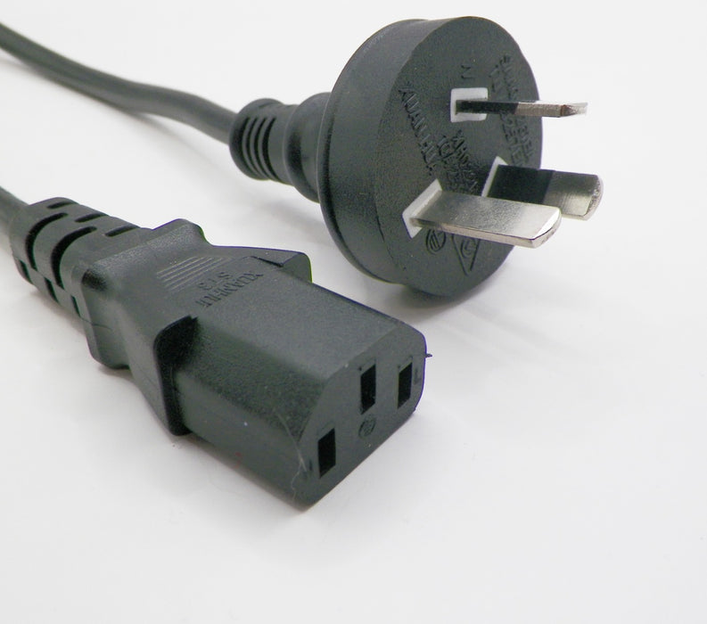 8FT 2IN Australian Plug to IEC-320 C-13 International Computer Power Cord 1.0mm² H05VVf3g CEE