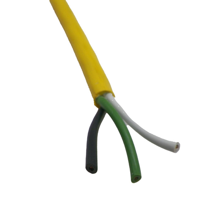18/3 SJTOW Yellow 105C 10 Amp 300V NA PVC Thermoplastic Bulk Cable
