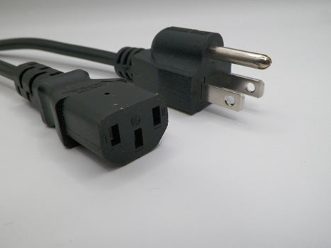 9FT Nema 5-15P to IEC-320 C-13 Computer Power Cord