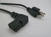 1FT 9IN Nema 5-15P to IEC-320 C-13LA Computer Power Cord