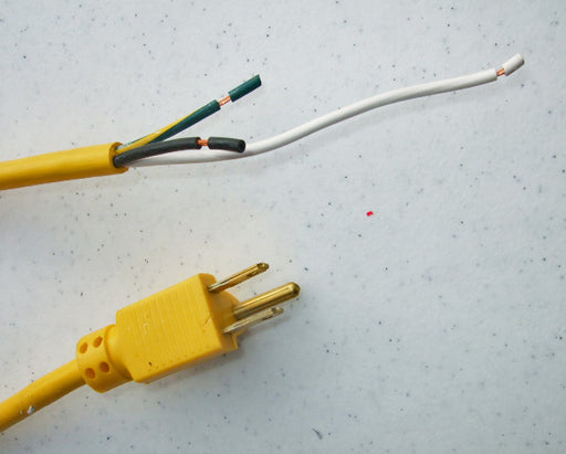 1Ft 11In Yellow Power Cord