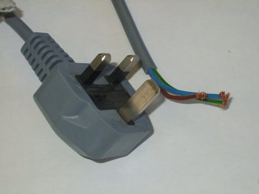 8FT British Plug to ROJ 2IN Strip 3/8IN International Power Cord