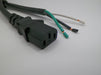 1FT 10IN IEC-320 C-13 to ROJ 1 1/2IN Strip 1/2IN Computer Power Cord 16/3 SJTOW NA