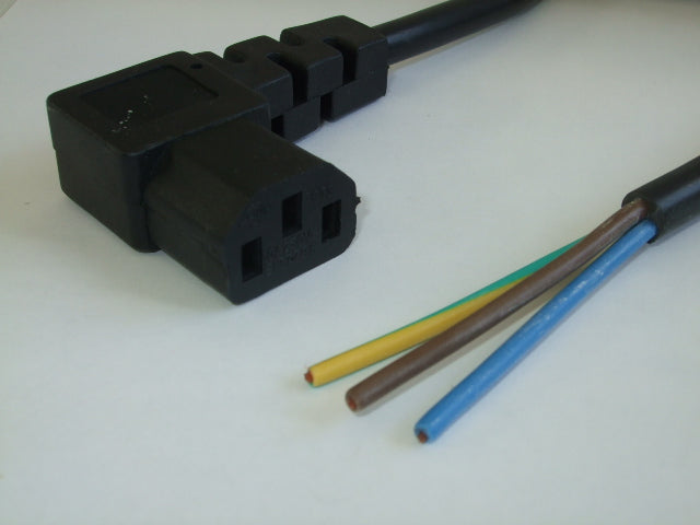 2FT 8IN ROJ 2IN to IEC-320 C-13LA Computer Power Cord