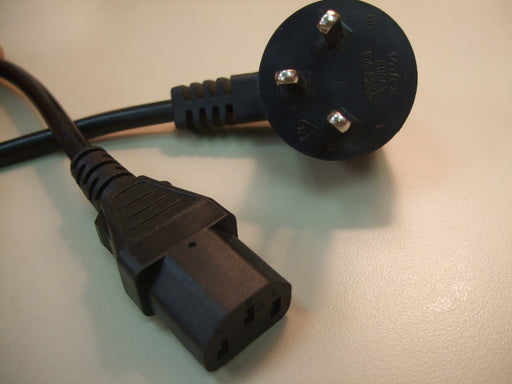 8FT 2IN Israel Right-Angle Plug to IEC-320 C-13 International Power Cord 