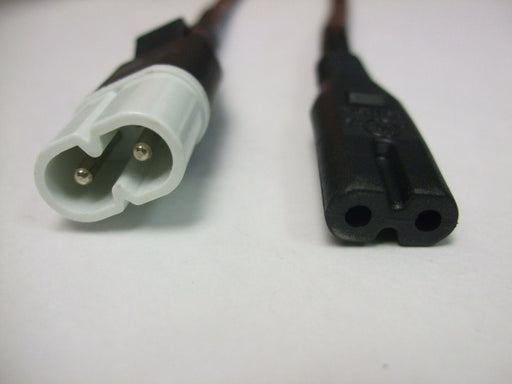 5FT 6IN IEC-320 C-8 to IEC-320 C-7 Non-Polarized Computer Power Cord 18/2 SPT2 NA 10 Amp