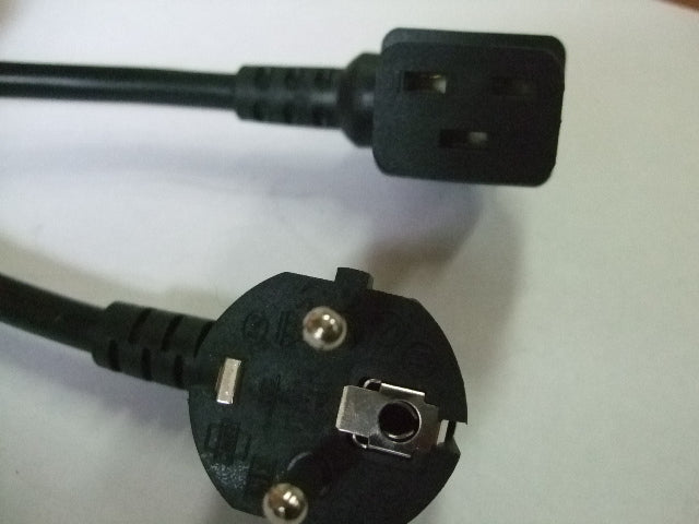 13FT European Right-Angle Plug to IEC-320 C-19LA International Computer Power Cord 1.5mm² H05VVf3g CEE