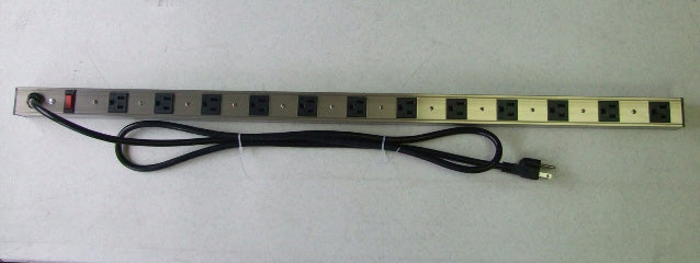 12 Outlet Power Strip 6 ft Power Cord