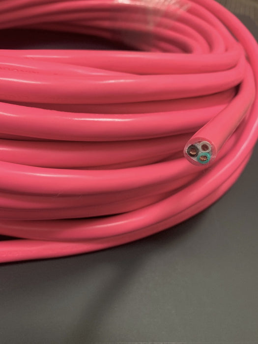 12/3 SJTOW NEON PINK 105C 25 Amp 300V NA PVC Thermoplastic Bulk Cable