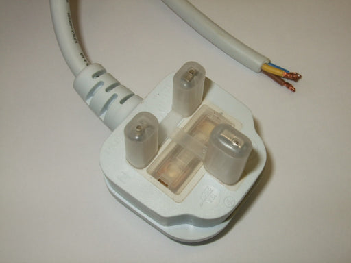 2FT British Plug to Blunt Cut International Power Cord 1.0mm² H05VVf3g CEE